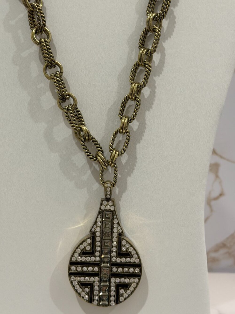 Heidi Daus Reversible Pendant Necklace Chinoise Chic